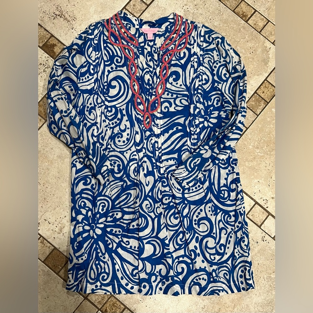 VGUC Lilly Pulitzer Beaded Tunic - Large
